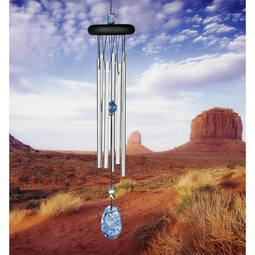 Lapis chakra stone wind chimes - lapis,