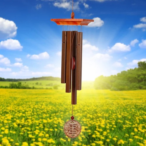 Woodstock amber wind chime - amber,