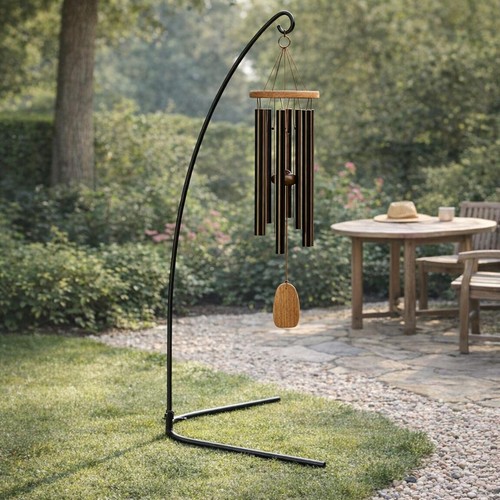 Outdoor wind chime stand - outdoor,